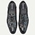 levne Pánské oxfordky-Pánské Společenské boty Výšivka Ovčí kůže Telecí kůže Protiskluzové Šněrování Černá