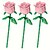 billiga Statyer-1 st kreativt alla hjärtans dag förslag romantisk ros blomma modell, enkel skarvningsleksak, bekännelsepresent påskpresent