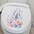 billige Veggklistremerker-akvarell toalettdekaler: koraller, sjøstjerner, sjøgress, maneter, konkylie - avtagbare veggklistremerker for baderom, ideell for å legge en strandstemning til rommet ditt