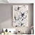 levne Zvířecí malby-ruční olejomalba plátno nástěnná umělecká dekorace moderní textura abstraktní bílý motýl pro domácí výzdobu válcovaný bezrámový nenatažený obraz