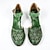 Χαμηλού Κόστους Γυναικεία Τακούνια-Γυναικεία Γόβες Μέρι Τζέιν Χειροποίητα Παπούτσια Vintage παπούτσια Πάρτι Ημέρα του Αγίου Βαλεντίνου Φλοράλ Αποκοπή Γατίσιο Τακούνι Στρογγυλή Μύτη Κομψό Βίντατζ Δέρμα Πόρπη Κίτρινο Βυσσινί Πορτοκαλί