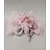 baratos Chapéus e Fascinators-Fascinadores Chapéu Peça para Cabeça Rede Chapéu Véu Casamento Dia da Mulher Com Laço Floral Capacete Chapéu
