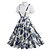 cheap Historical &amp; Vintage Costumes-Retro Vintage 1950s Dress A-Line Dress Swing Dress Midi Women&#039;s Polka Dots A-Line Halloween Wedding Guest Tea Party Casual Daily Dress