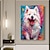 levne Zvířecí malby-mintura ručně vyráběné abstraktní pes zvíře olejomalby na plátně nástěnné umělecké dekorace moderní obraz pro domácí dekoraci válcovaný bezrámový nenatažený obraz