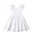 cheap Kids&#039;-Kids Girls&#039; Dress Solid Color Sleeveless Performance Party Outdoor Fashion Cute Cotton Summer Spring 2-8 Years White Pink With Cute Cartoon Hairpins