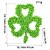billige St. Patrick&amp;#39;s Day festdekorasjoner-st. patrick&#039;s day blomsterkrans - vårsesongens dekorative krans, med shamrock kunstige blomster, perfekt for irsk festivaldekorasjon eller som en vårdør som henger i hagen din