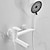abordables Robinets LED-Robinet de baignoire - Moderne contemporain Plaqué Installation Murale Soupape céramique Bath Shower Mixer Taps