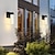 economico applique da esterno-moderna applique da parete per esterni, luce da giardino impermeabile antipioggia, corridoio balcone terrazza veranda led lampada in cristallo luce staffa 110-240v
