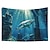 abordables paisaje tapiz-Tapiz colgante submarino con cabina submarina, arte de pared, tapiz grande, decoración mural, fotografía, telón de fondo, manta, cortina, hogar, dormitorio, sala de estar