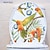 cheap Wall Stickers-Summer Fruit Pineapple, Flying Birds, and Flower Toilet Decal - Removable Bathroom Sticker for Toilet Seats - Home Decor Wall Decal for Bathrooms