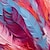 Недорогие Абстрактные картины-ручная работа картина маслом холст стены искусства украшения современные абстрактные красочные перья для домашнего декора свернутая бескаркасная нерастянутая картина