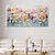 billige Blomstrede/botaniske malerier-3d forårsblomst oliemaleri håndmalet abstrakt farverig blomsterplantning håndmalet tekstur kunstværk maleri håndlavet moderne naturmaleri til stue vægindretning gave