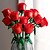billige Statuer-1 stk roser byggeklosser, fargerike blomsterleker, dekorasjonsbukett, gave, monteringsbyggeklosser