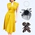 Χαμηλού Κόστους Ιστορικές &amp; Vintage Στολές-σετ με ρετρό vintage φόρεμα της δεκαετίας του 1950 φόρεμα σε γραμμή φόρεμα swing φόρεμα headpiece κοστούμι πάρτι fascinator καπέλο γάντια καπέλο2 τμχ γυναικεία εκδήλωση μεταμφιέσεων / πάρτι ραντεβού