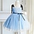 cheap Floral Dresses-Kids Girls&#039; Dress Solid Color Sleeveless Formal Performance Party Fashion Cute Polyester Cotton Blend Summer Spring 2-12 Years Light Blue Black Yellow
