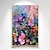 olcso Virág-/növénymintás festmények-vászon színes virágos textúra művészet absztrakt virág táj olajfestmény modern elegáns fali dekoráció kézzel festett díszlet dekoratív ajándék (keret nélkül)