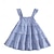 cheap Dresses-Kids Girls&#039; Dress Plaid Sleeveless School Formal Performance Fashion Cute Polyester Summer Spring 2-13 Years Blue plaid