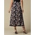 זול חצאית נשים-חצאית מידי טרילן עם עיטור תחרה סאטן