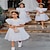 Χαμηλού Κόστους Φορέματα για πάρτι-Παιδιά Κοριτσίστικα Φόρεμα για πάρτυ Συμπαγές Χρώμα Κοντομάνικο Επέτειος Ειδική Περίσταση Γενέθλια Μοντέρνα Λατρευτός Καθημερινά Πολυεστέρας Καλοκαίρι Άνοιξη 2-12 χρόνια Λευκό