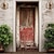 tanie Okładki drzwi-stare, zabytkowe nakładki na drzwi gobelin na drzwi dekoracja zasłony na drzwi tło baner na drzwi na frontowe drzwi dom wiejski artykuły dekoracyjne na przyjęcie świąteczne