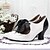 abordables Tacones de mujer-Mujer Tacones Escarpines Zapatos hechos a mano Zapatos antiguos Fiesta Exterior San Valentín Pajarita Tacón de gatito Dedo redondo Elegante Vintage Cuero Cordones Blanco