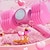 billige Udendørssjov og -sport-boblestav til børn piger: boblemaskine blæser maker tryllestave med lys &amp; musik, småbørn udendørs festlegetøj fødselsdagsgave til 3 4 5 6 7 8-årige piger inkluderer bobleløsninger, pink
