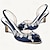 ieftine Pantofi de Mireasă-Pentru femei pantofi de nunta Bling Bling Pantofi Sandale de cristal Pantofi Spumante Pantofi de mireasa Piatră Semiprețioasă Toc Stilat Pantofi vârf deschis minimalism Satin Curea Gleznă Negru Alb