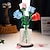 cheap Statues-1pc Roses Building Blocks, Colorful Flower Toys, Decoration Bouquet, Gift, Assembly Building Blocks