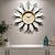 levne kovová dekorace na zeď-3d velké nástěnné hodiny 53/60 cm moderní minimalistické kreativní kovové tiché hodiny pro domácí obývací pokoj ložnice chodba dekorační hodiny