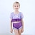 voordelige Zwemkleding-meisjeszwempakset met gespleten lichaam, zeemeermin lang haar prinsessenrok, schattig