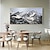 cheap Landscape Paintings-Abstract Snowy Mountain painting hand painted Canvas Art oil painting handmade Mountain Peaks Oil Painting on Canvas Large Black and White oil painting Wall Art painting  for Office Bedroom Decor