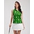 tanie Kolekcja projektanta-Damskie Koszulka polo Zielony Krótki rękaw Ochrona przed słońcem Top Damskie stroje golfowe Odzież Stroje Noś odzież
