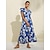 cheap Print Casual Dress-Casual Floral Pleated Maxi Dress