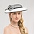 voordelige Feesthoeden-hoeden hoofddeksels fiber baret hoed zonnehoed schotel hoed bruiloft theekransje elegante bruiloft met strik parels hoofddeksel hoofddeksels