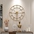cheap Wall Accents-Iron Wall Clock for Living Room and Bedroom Unique Design Clock Best Gifting Option Best for Home &amp; Office Wall Clocks 60 cm