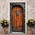 levne Kryty dveří-old vintage door door kryty dveře gobelín dveřní záclona dekorace pozadí dveřní banner pro přední dveře statek dovolená party výzdoba zásoby