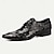 Χαμηλού Κόστους Ανδρικά Oxfords-ανδρικά παπούτσια φόρεμα καφέ μαύρο ανάγλυφο δερμάτινο κλείσιμο με κορδόνια oxford