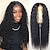 cheap Human Hair Lace Front Wigs-Deep Wave Human Hair Wigs 4x4x1 T-part Lace Closure Wig Deep Curly Human Hair Transparent Lace with Baby Hair Only Middle Part Hairline 130% Density Human Hair Natural 1B Color