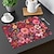 billige Placemats &amp; Coasters &amp; Trivets-1 stk blomstret dækkeserviet bordmåtte 12x18 tommer bordmåtter til festkøkken, spisedekoration