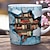 ieftine Cupe &amp; Căni-Cana de cafea cu raft cu cărți 3d, cană din ceramică cu decorațiuni de Paște, căni multifuncționale cu design de spațiu creativ, căni pentru iubitorii de cărți, cadouri de ziua de naștere, căni de cafea pentru biroul bibliotecii