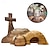 Χαμηλού Κόστους Party Supplies-ο άδειος τάφος πασχαλινή σκηνή και διακοσμητικός σταυρός τάφος Ιησούς πασχαλινός δίσκος κιτ δέσμη ξύλινο πασχαλινό σημάδι Ιησούς διακοσμήσεις δίσκου σε επίπεδα