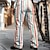 abordables pantalones de vestir estampados en 3d para hombre-Colorido vacaciones x diseñador kris pantalones de vestir con estampado de rayas para hombre pantalones elásticos de cintura