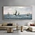 cheap Landscape Paintings-Abstract Sailboats Canvas painting hand painted Wall Art Nautical Oil Painting on Canvas handmade Modern Ocean painting Wall Art Large Seascape Sailboats  Painting for Living Room hotel decoration