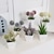 cheap Artificial Plants-6pcs/set Artificial Plant Decor Set: Lifelike Evergreen Plant Pottery Perfect for Year-Round Home, Office, Store, Restaurant Countertop, and Desktop Decoration