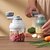 levne Pomůcky na ovoce a zeleninu-kompaktní multifunkční kuchyňský robot - ruční kráječ zeleniny &amp; lis na česnek s ergonomickou zakřivenou čepelí, přenosný kuchyňský přístroj