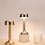 cheap Table Lamps-Rechargeable Metal Table Lamp Mushroom Shaped with 3-color Dimming Indoor Bedroom Living Room Atmosphere Desk Lamp USB Rechargeable