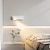 billiga LED-väggbelysning-vägglampa inomhus sovrum arbetsrum modern trådlös laddning akryl metall varmljus 1-ljus 28cm 110-120v 220-240v