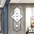 billige Veggdekor-moderne veggklokke med pendel ikke-tikkende stille veggklokker til stueinnredning stor treskive pendel veggklokke 30*70 cm