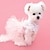 رخيصةأون ملابس الكلاب-ملابس الكلب مع فرشاة حمام الكلب، فساتين زفاف الحيوانات الأليفة، تنانير الزفاف، فستان الزفاف على شكل قطة من bixiong vip