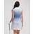 billige Designer kollektion-Dame golf kjole Blå Uden ærmer Dame golf påklædning Tøj Outfits Bær tøj